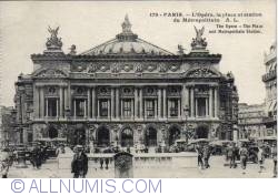 Paris - Opera, Piaţa şi Staţia Metropolitană - L'Opéra, la place et station Métropolitain