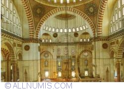 Istanbul - Moscheea Sultanului Süleyman Magnificul. Interiorul