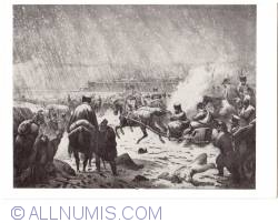 Image #1 of Fuga lui Napoleon din armată în 1812 (Litografie franceză)
