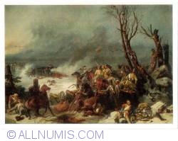 Feat Nikitin gunners under Krasnoi (Krasny) (Подвиг артиллеристов Никитина под Красным) (M.O. Mikeshin - 1854)