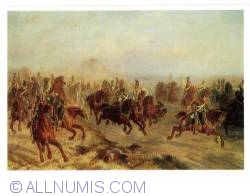 Image #1 of Cavalry Battle in Polotsk 6 aug 1812 - A. F. Chirka (Преследование конногвардейцами французских конных егерей под Полоцком 6 августа 1812 года - Чирка Ф. А) (1973)