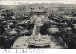 Versailles - Panorama castelului şi grădinilor - Panorama du Châeau et des Jardins
