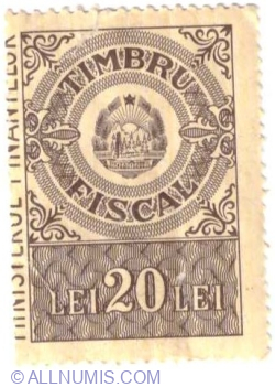 20 Lei 1965 - Fiscal Stamp
