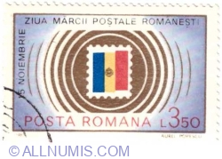 Image #1 of 3.50 Lei 1983 - 15 noiembrie Ziua marcii postale romanesti