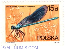 15 zlotych 1988 - calopteryx splendens