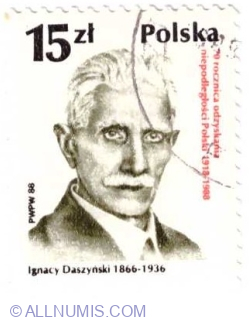 15 zlotych 1988 - Ignacy Daszyński