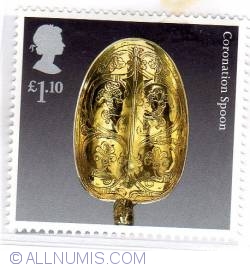 Image #1 of 1 Pound 10 Pence Coronation Spoon