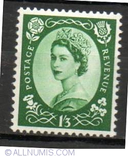 Image #1 of 1 Shilling 3 Penny Wilding QEII