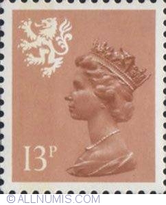 Image #1 of 13 Pence Queen Elizabeth II Scotland