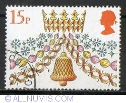 Image #1 of 15 Pence Crown, chain & bell
