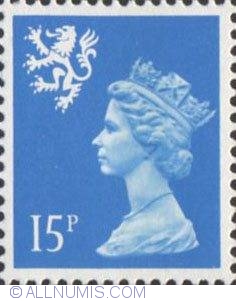 15 Pence - Queen Elizabeth II Scotland