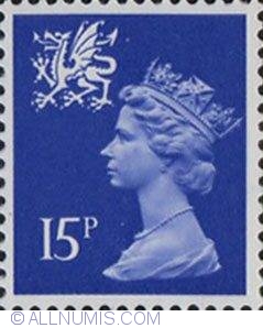 Image #1 of 15 Pence Queen Elizabeth II Wales