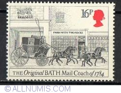 Image #1 of 16 Pence Bath Mail Coach, 1784