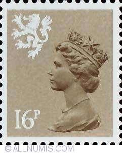 Image #1 of 16 Pence Queen Elizabeth II Scotland