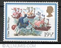 Image #1 of 19 1/2 Pence 'I Saw Three Ships'