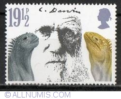 Image #1 of 19 1/2 pence Charles Darwin and Marine Iguanas