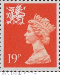 19 Pence - Queen Elizabeth II Wales