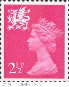 2 1/2 Pence - Queen Elizabeth II Wales