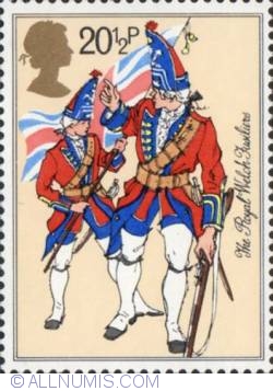 Image #1 of 20 1/2 Pence Fusilier and Ensign, The Royal Welch Fusiliers (mid-18th century)