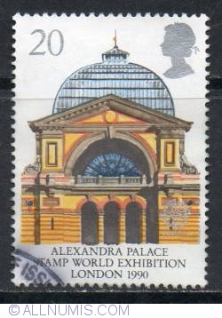 Image #1 of 20 Pence - Alexandra Palace (Stamp World Exhibition 90' Exhibtion)