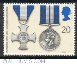 Image #1 of 20 Pence - Distinguished Service Cross and Distinguished Service Medal