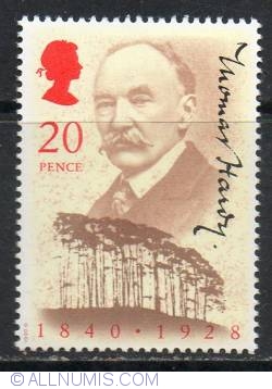 Image #1 of 20 Pence - Thomas Hardy and Clyffe Clump, Dorset