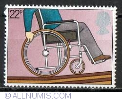 Image #1 of 22 Pence Disabled Man in Wheelchair
