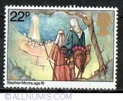 22 Pence Joseph and Mary arriving at Bethlehem