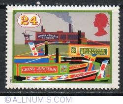 Image #1 of 24 Pence - Grand Junction Canal boats