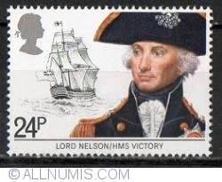 Image #1 of 24 PENCE Lord Nelson and HMS Victory