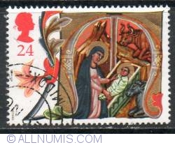 Image #1 of 24 Pence - M Mary and Baby Jesus in Stable
