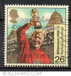 Image #1 of 26 Pence - Bobby Moore with World Cup