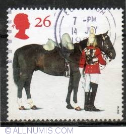 Image #1 of 26 Pence - Lifeguards Horse and Trooper