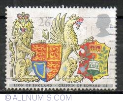 Image #1 of 26 Pence - Lion of England and Griffin of Edward III