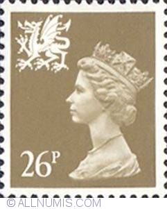 Image #1 of 26 Pence - Queen Elizabeth II Wales