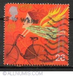 Image #1 of 26 Pence - Woman on Bicycle
