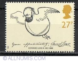 Image #1 of 27 Pence - Edward Lear as a Bird
