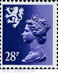 Image #1 of 28 Pence Queen Elizabeth II Scotland