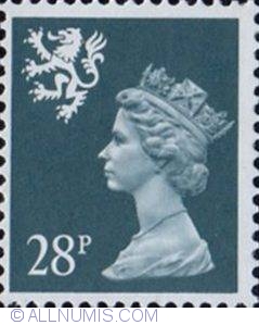 Image #1 of 28 Pence - Queen Elizabeth II Scotland