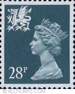 Image #1 of 28 Pence - Queen Elizabeth II Wales