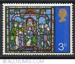Image #1 of 3 Pence - Adoration of the Magi