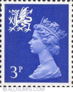 Image #1 of 3 Pence - Queen Elizabeth II Wales