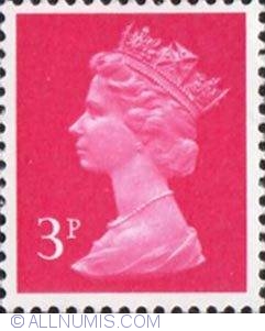 Image #1 of 3 Pence Queen Elizabeth II