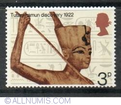 3 Pence Statuette of Tutankhamun