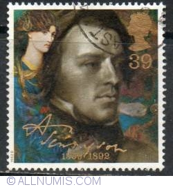 Image #1 of 30 Pence - Tennyson as a Young Man and Mariana