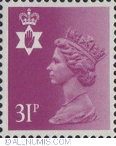 Image #1 of 31 Pence Queen Elizabeth II Northern Ireland