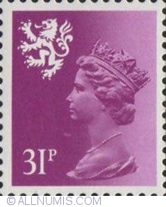 31 Pence Queen Elizabeth II Scotland