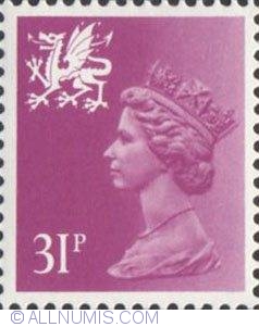 31 Pence Queen Elizabeth II Wales
