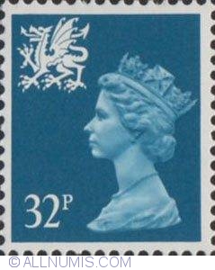 32 Pence - Queen Elizabeth II Wales