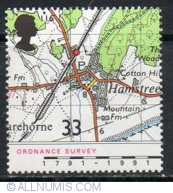 33 pence - Map of 1959